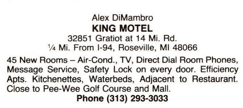 Relax Inn (King Motel, Light Tower Motel) - Vintage Postcard (newer photo)